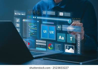 Professional graphic designer in Cameroon creating a modern business design
