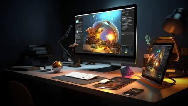 Professional graphic designer in Cameroon creating a modern business design